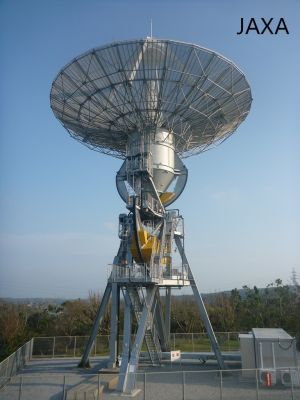 沖縄宇宙通信所　第２可搬局　パラボラアンテナ